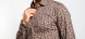 Bold patterned Stretch Extra Slim Fit non-iron shirt
