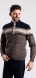 Grey-blue heavy knit sweater