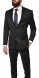 Black wool Regular Fit suit