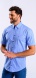 Blue Extra Slim Fit Short Sleeve Shirt