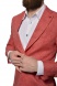 Strawberry linen blazer
