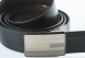 Reversible leather belt with easy fix buckle