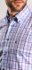Voľnočasová károvaná Slim Fit košeľa rady basic