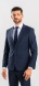 Dark Blue Checked Slim Fit Suit