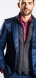 Dark blue padded blazer