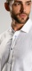 White Extra Slim Fit short sleeved shirt