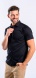 Black Extra Slim Fit stretch short sleeved shirt