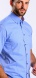 Blue Extra Slim Fit Short Sleeve Shirt