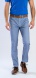 Pale blue casual trousers with houndstooth pattern