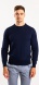 Dark blue cotton crewneck