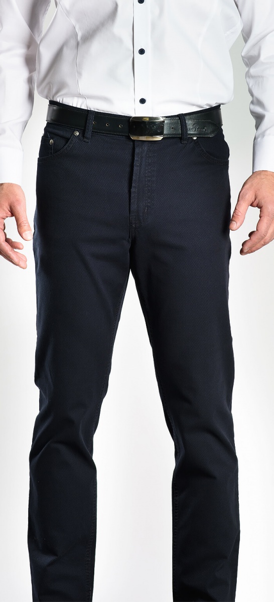 Tmavomodré džínsové nohavice