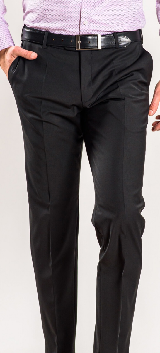 Čierne Basic oblekové nohavice