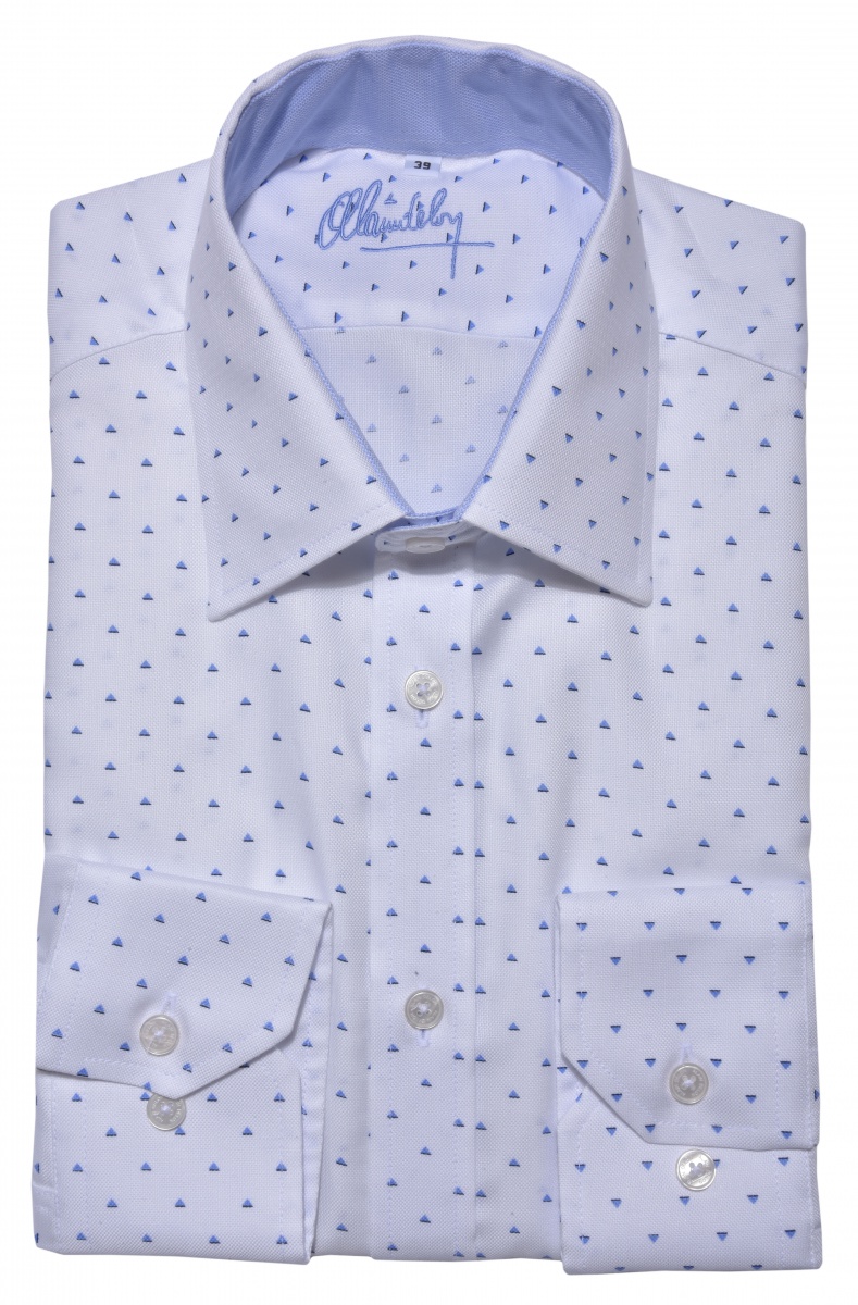 LIMITED EDITION white patterned Extra Slim Fit shirt