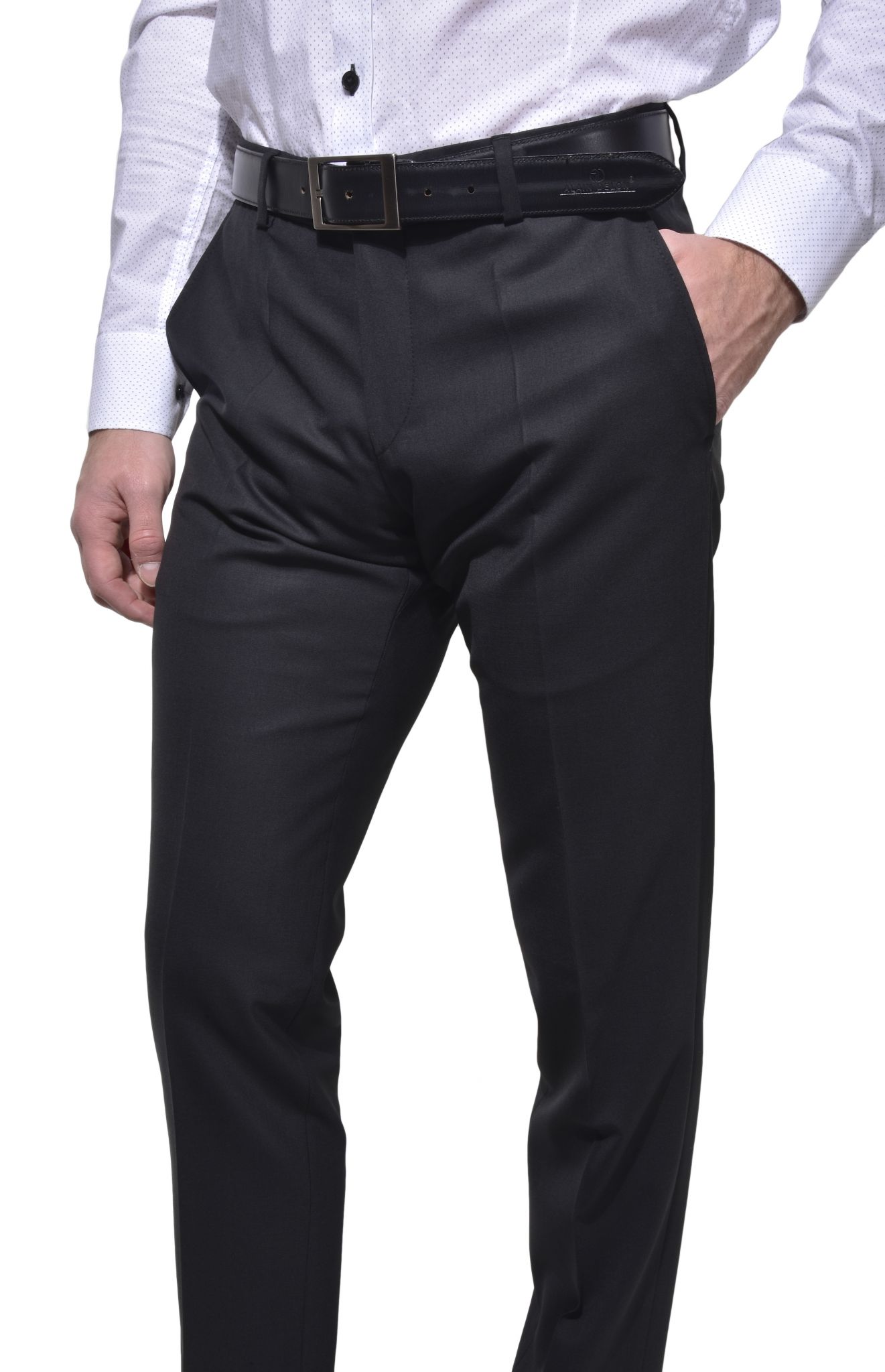 Black formal trousers - Trousers - E-shop | alaindelon.co.uk