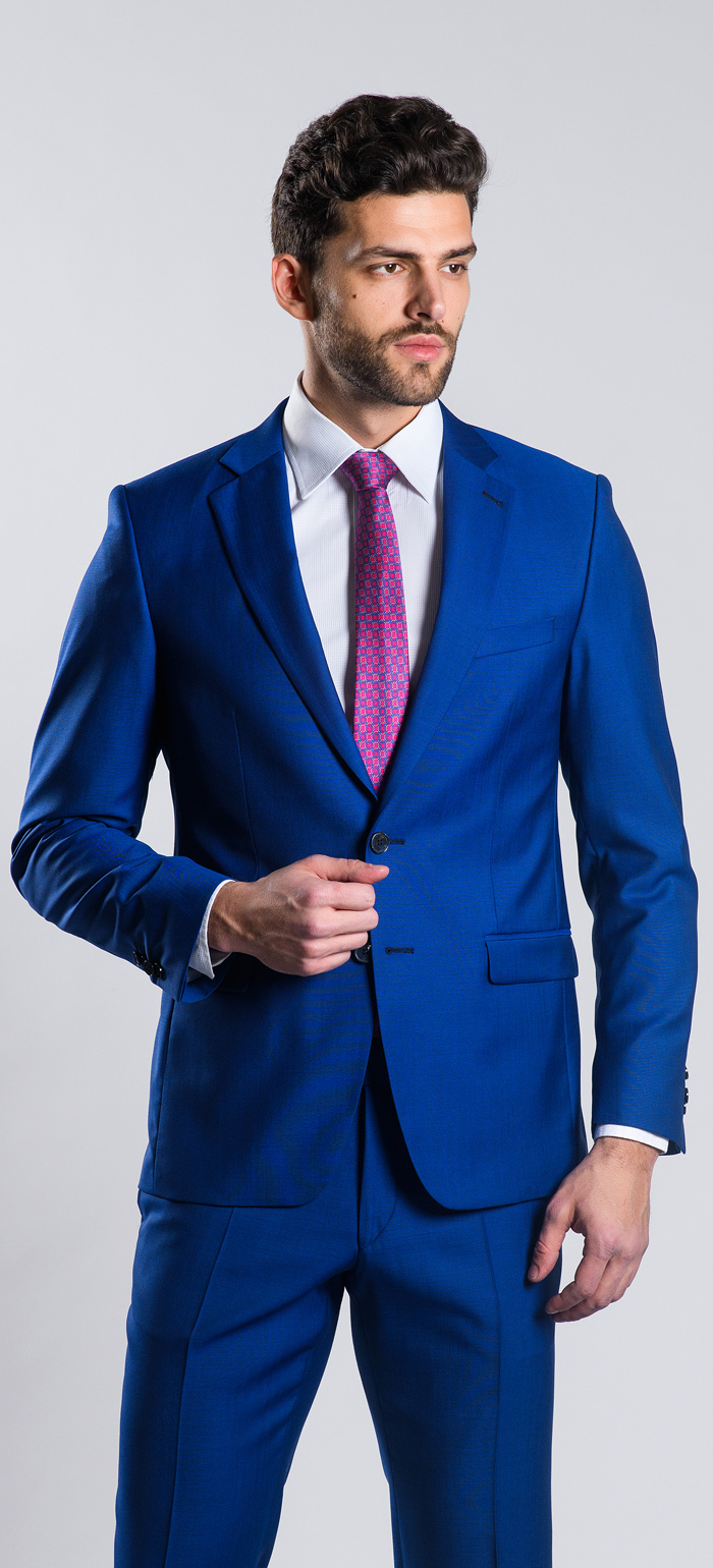 Blue wool suit - Suits - E-shop | alaindelon.co.uk