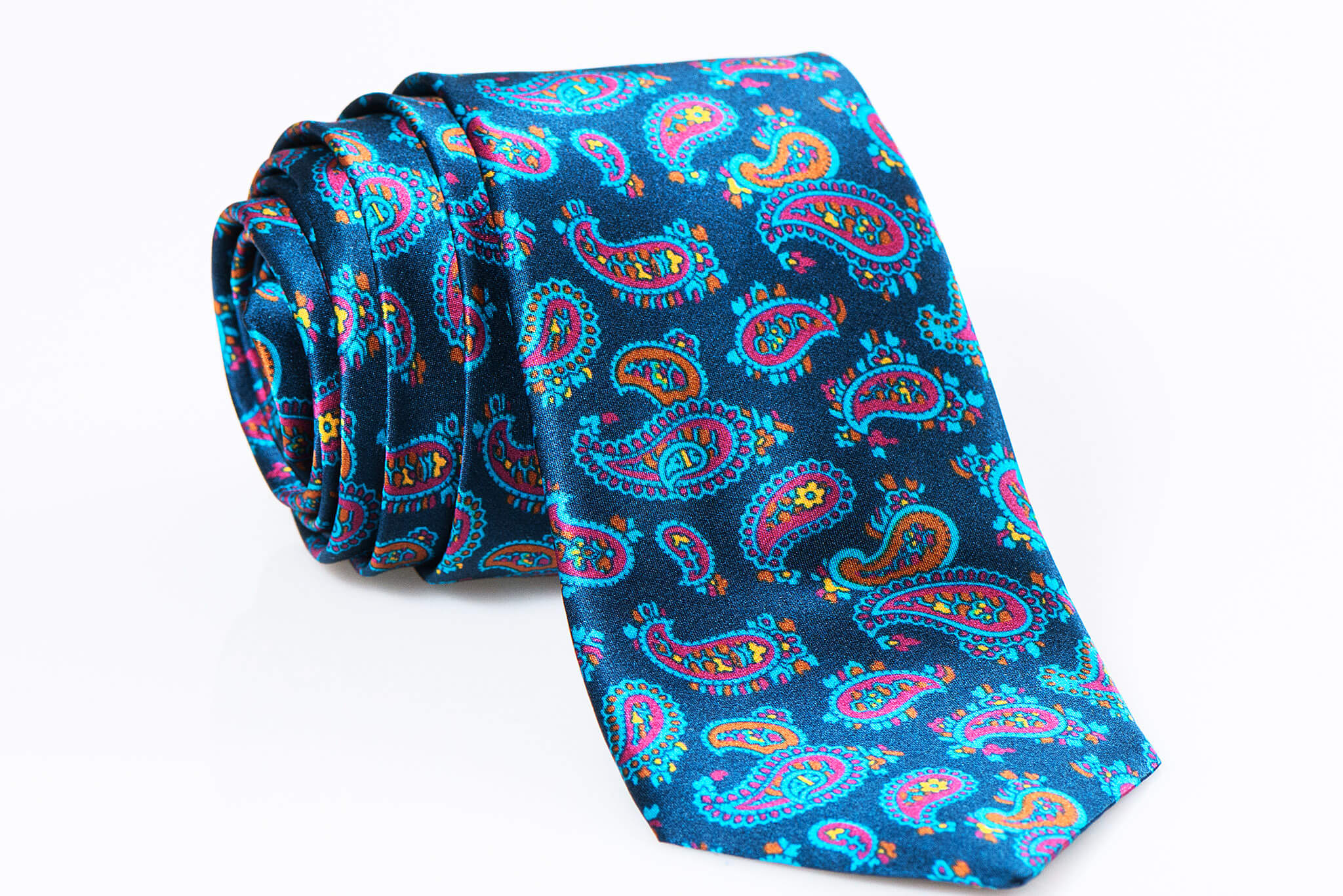 Hand made silk tie - Ties - E-shop | alaindelon.co.uk