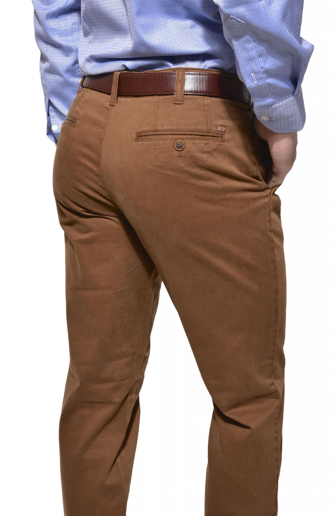 brown casual trousers