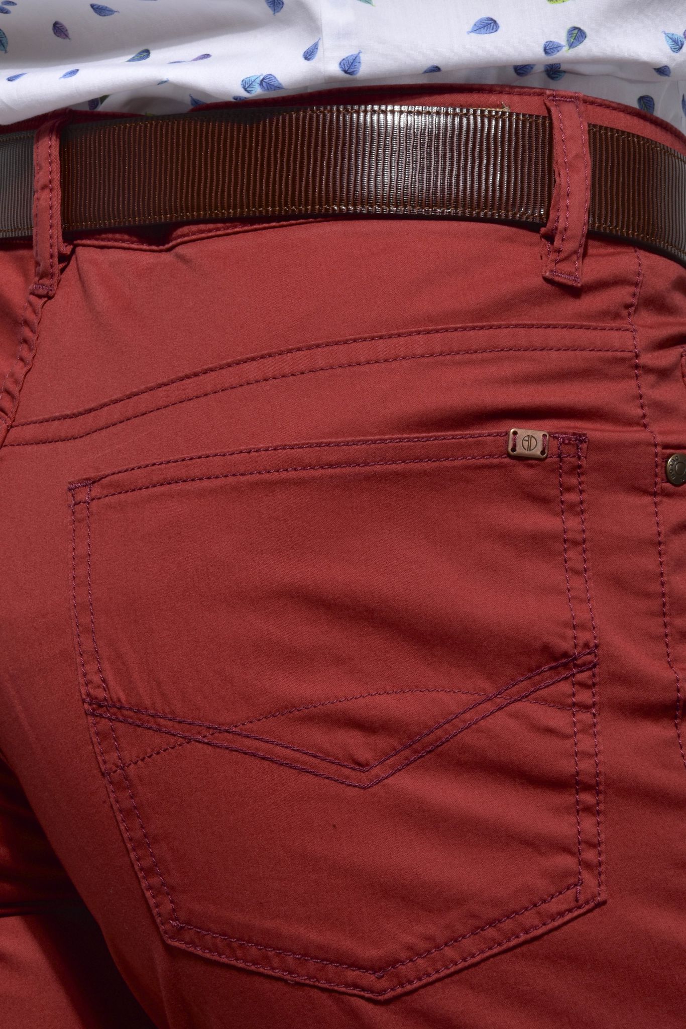 Red casual trousers - Trousers - E-shop | alaindelon.co.uk