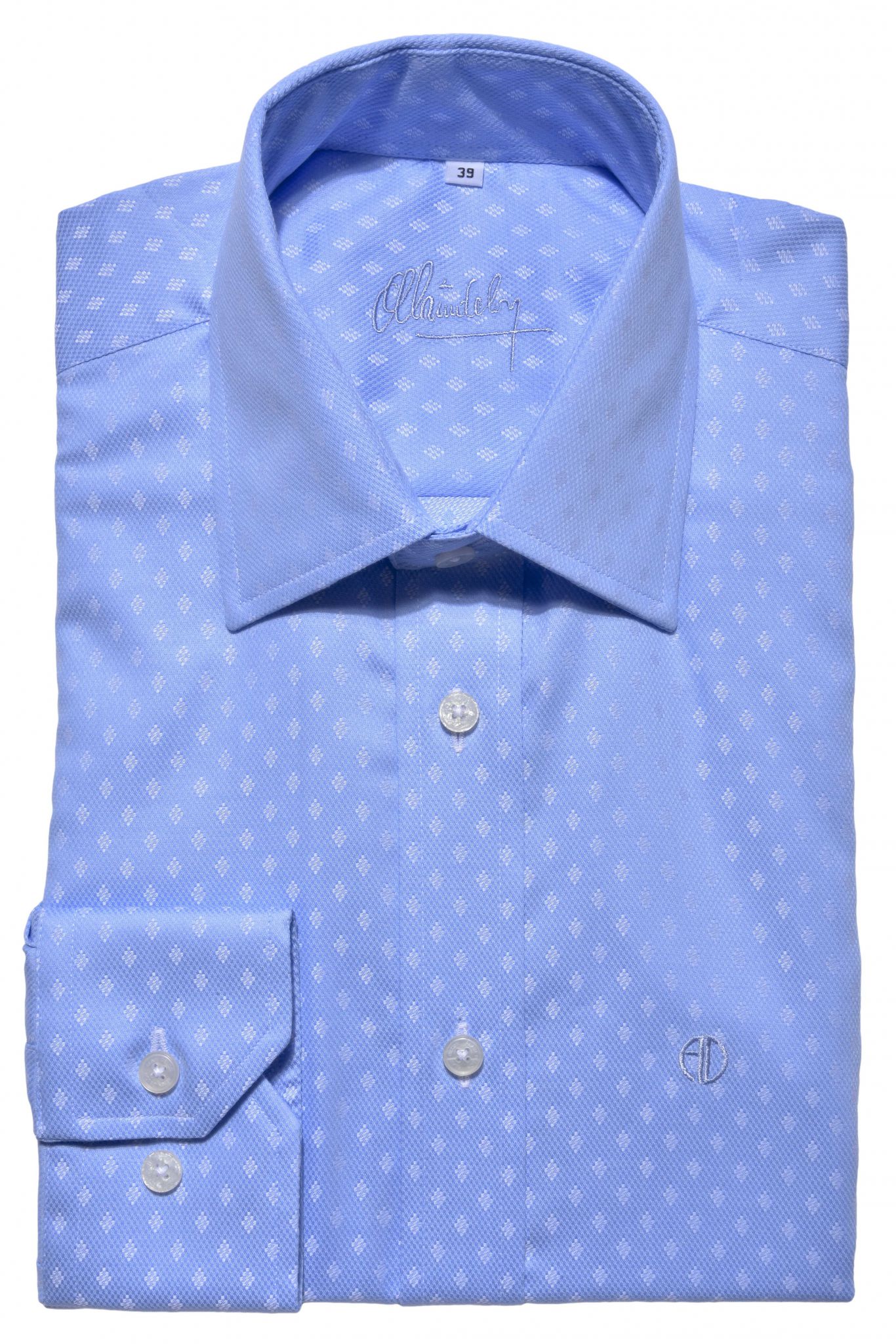Blue business Classic Fit shirt - Shirts - E-shop | alaindelon.co.uk