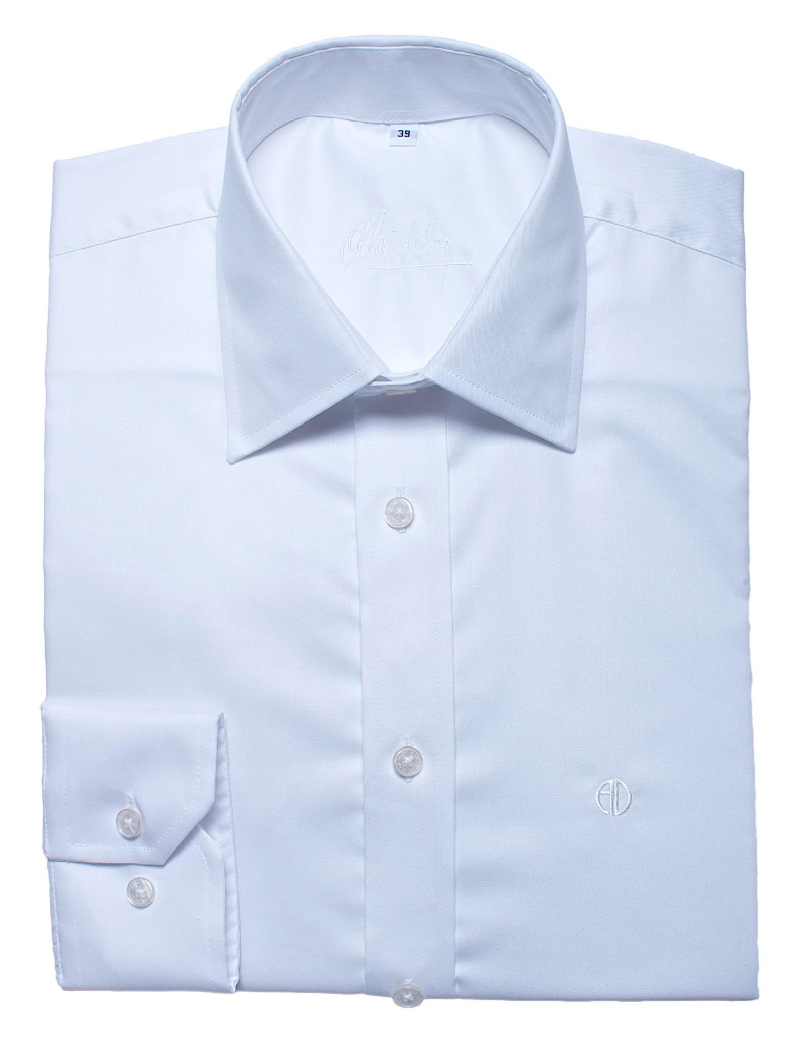 White slim fit shirt - Shirts - E-shop | alaindelon.co.uk