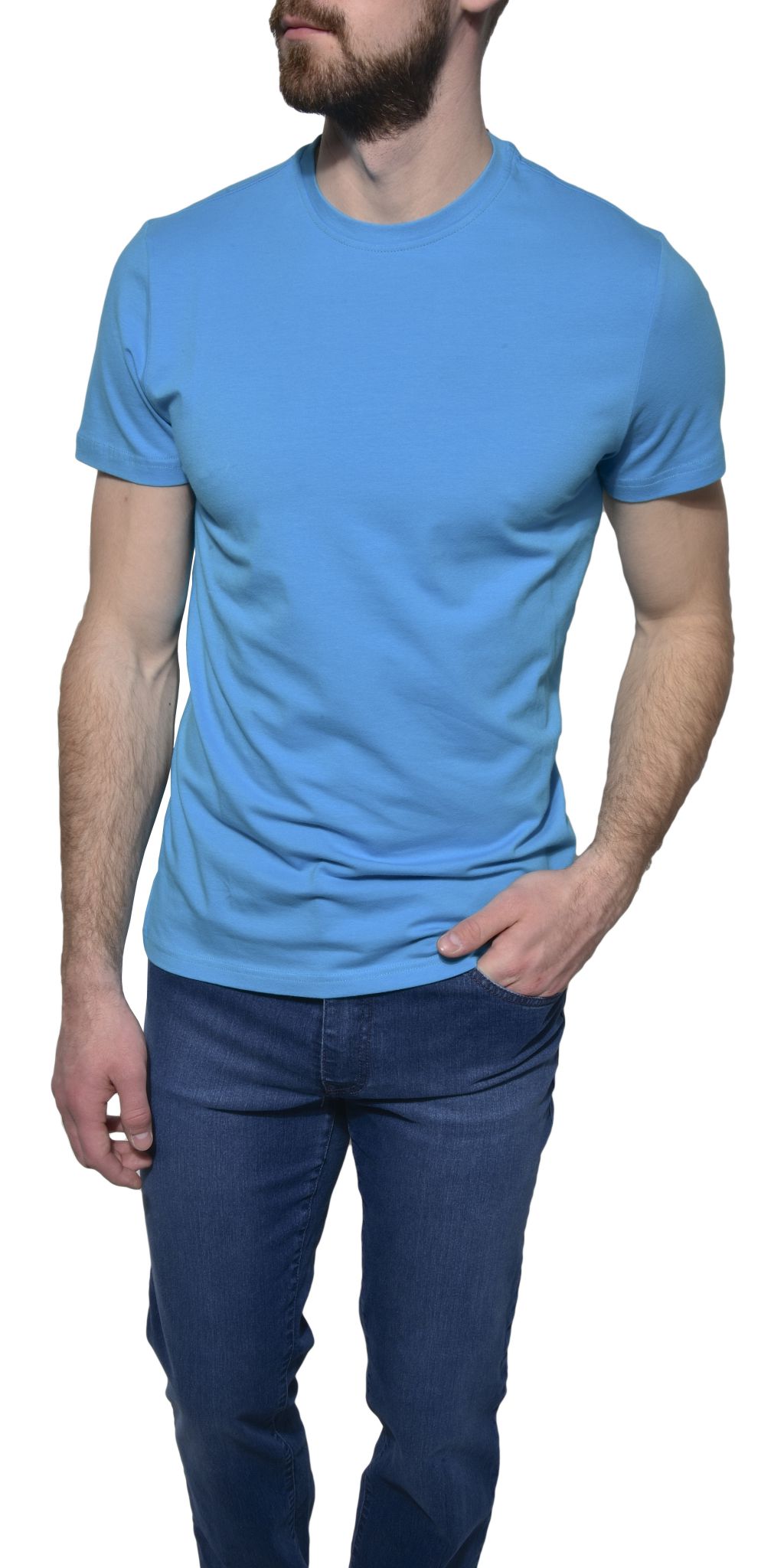 Light blue t-shirt - Polo shirts - E-shop | alaindelon.co.uk