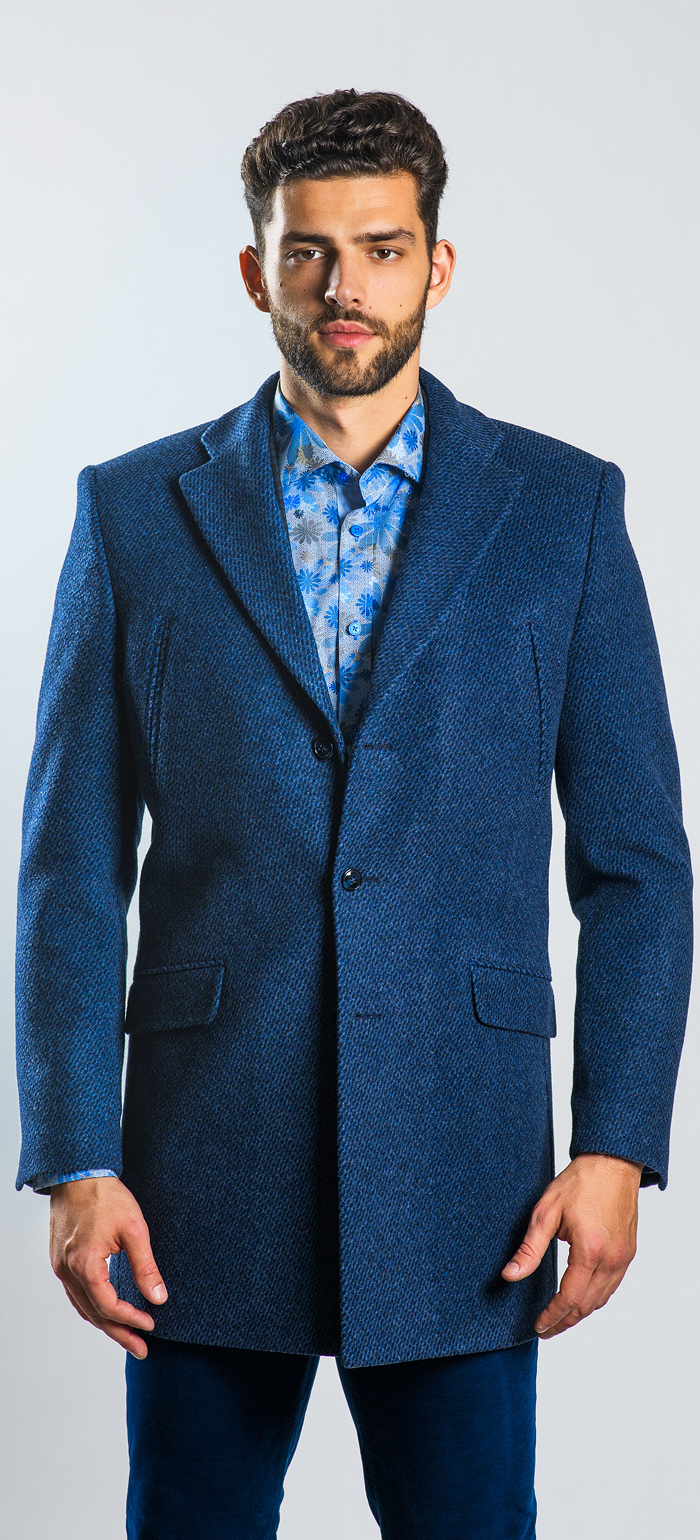 Blue winter coat - Outerwear - E-shop | alaindelon.co.uk