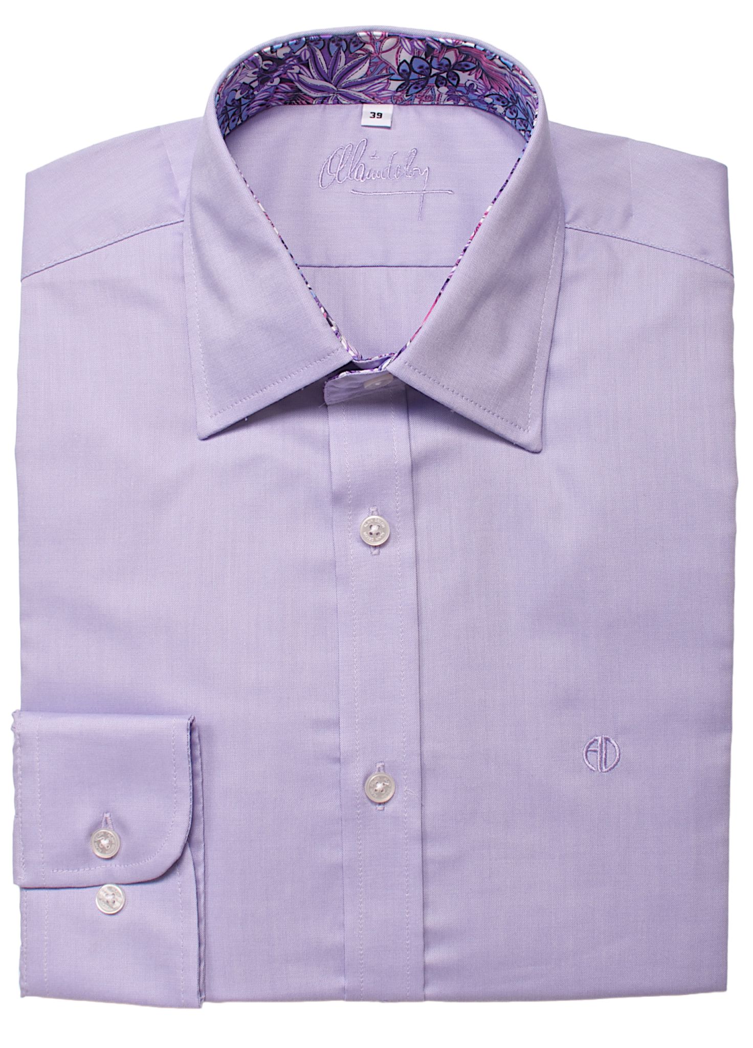 Purple Extra Slim Fit shirt - Shirts - E-shop | alaindelon.co.uk